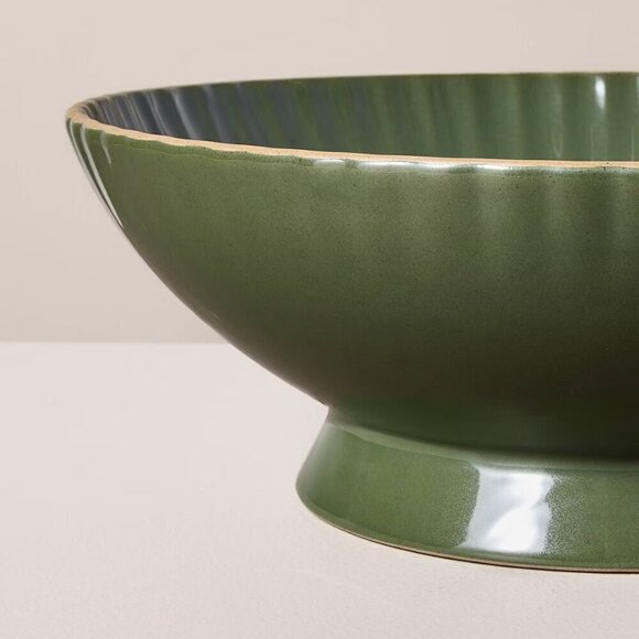 Scallop Stoneware Footed Serving Bowl Christmas - Hearth & Hand Magnolia 2024 - Picture 3 of 8